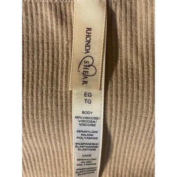 Rhonda Shear 2pk Forever Stretch Ahh Ribbed Knit Bra w/Lace Trim X LARGE - Picture 5 of 8